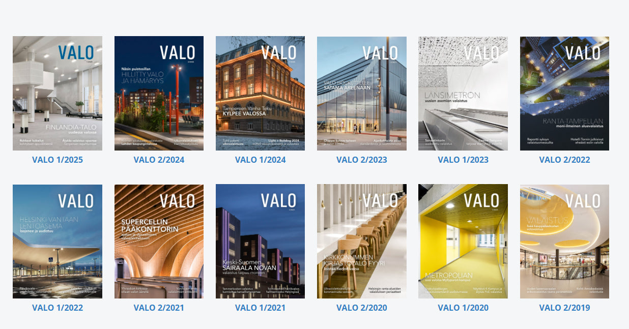 Oletko jo tutustunut uusimpaan VALO-lehteen?