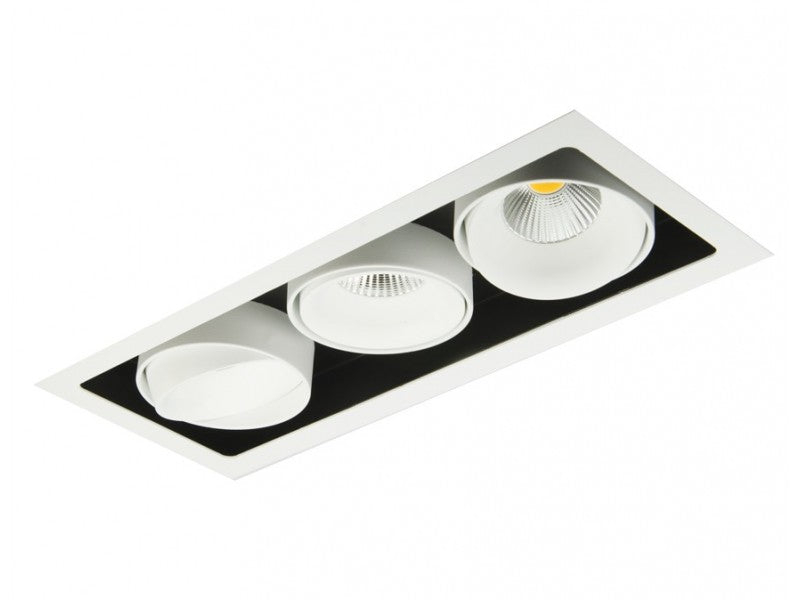 Cube 3-osainen 3x9,3W 2361LM Upotettava alasvalo