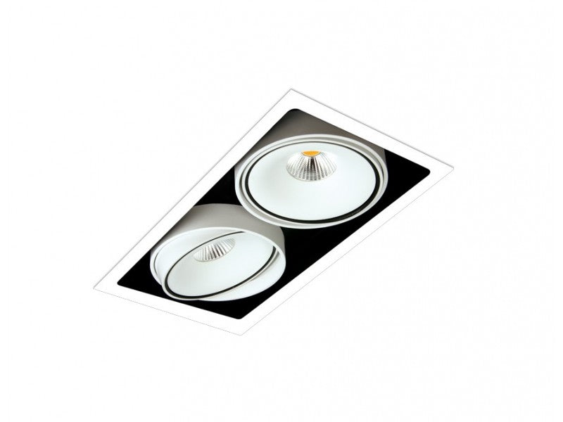 Gran Cube 2-osainen 2x16W 2740LM Upotettava alasvalo