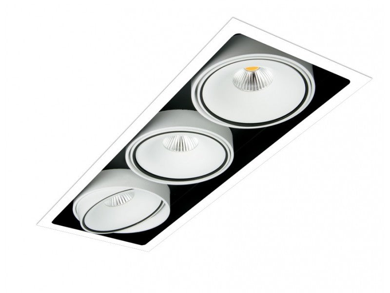 Gran Cube 3-osainen 3x16W 4110LM Upotettava alasvalo