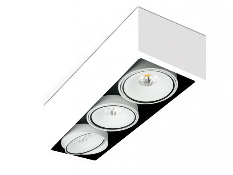 Gran Cube 3-osainen 3x16W 4110LM Pinta-asennettava kattovalaisin