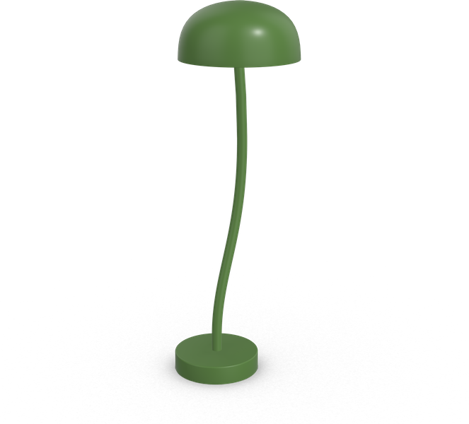 Curve table metal Pöytävalaisin